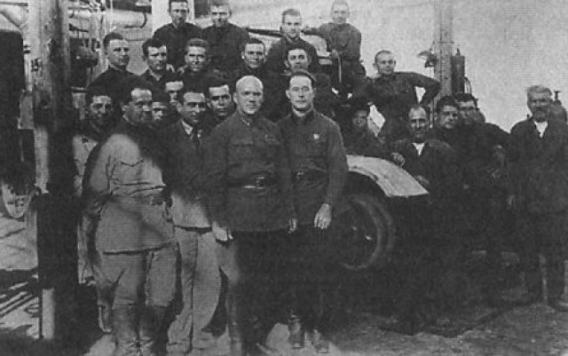Group of designers, front left is N. Tsiganov 1935 (page 353)