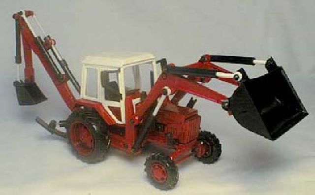 EO-2621 Excavator on Belarus chassis Red-White