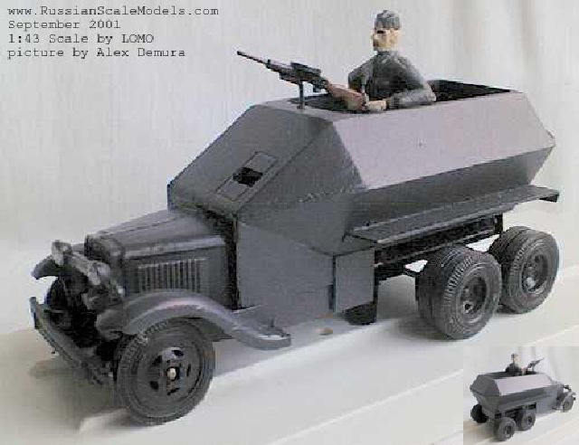 German Armored Car on GAZ-AA Chassis with Figure