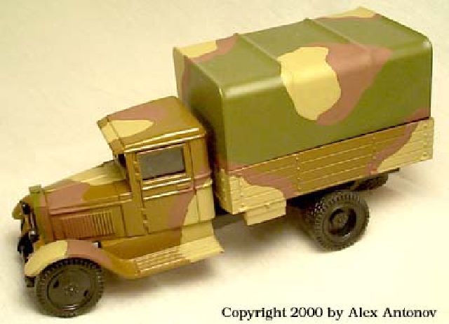 ZIS-5 military truck camouflage (awning)
