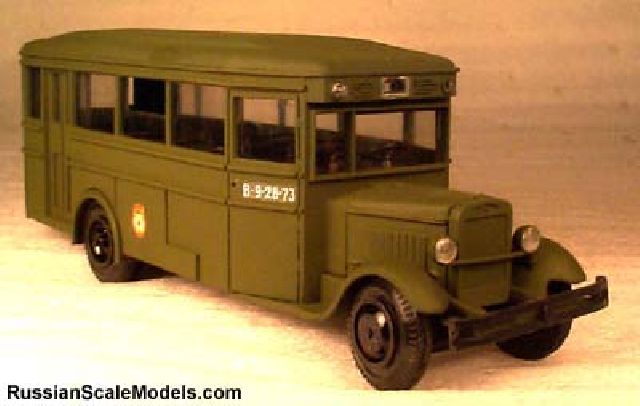 1938 ZIS-8 Army HQ Bus Green (new)