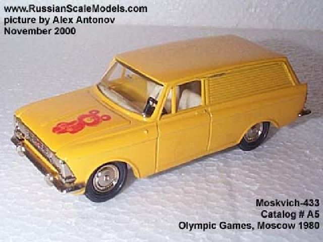 Moskvich-433  XXII Olympic Games in Moscow 1980