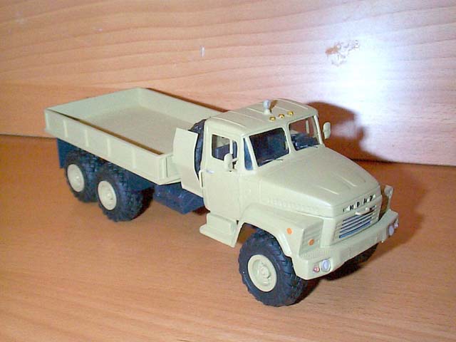 KrAZ-260 6x6 Low Bed Truck Sand