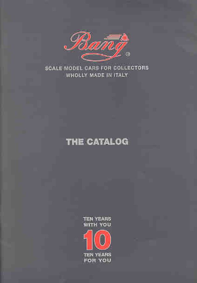 Catalog Bang Models 10 Year catalog 58pps