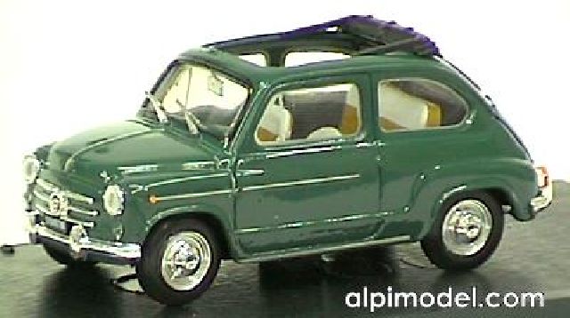 Fiat 600D Trasformabile open 1960 (green)