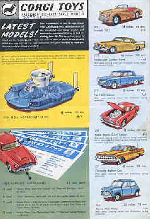 Catalog Corgi 1960 catalog