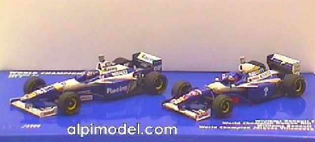 World Champion Set Williams FW18 D. Hill 1996 & Wi