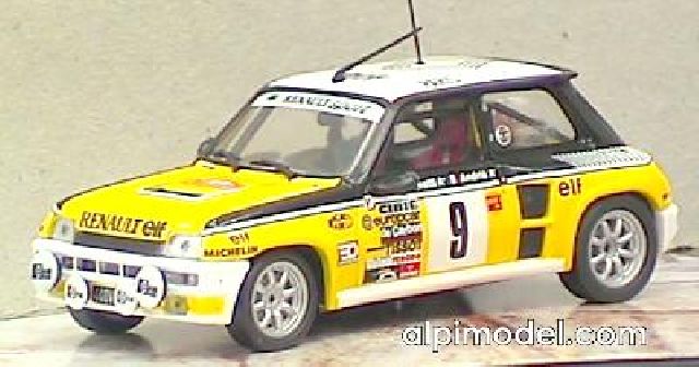 Renault 5 Turbo J.Ragnotti - J.M.Andrie' Rally Mon